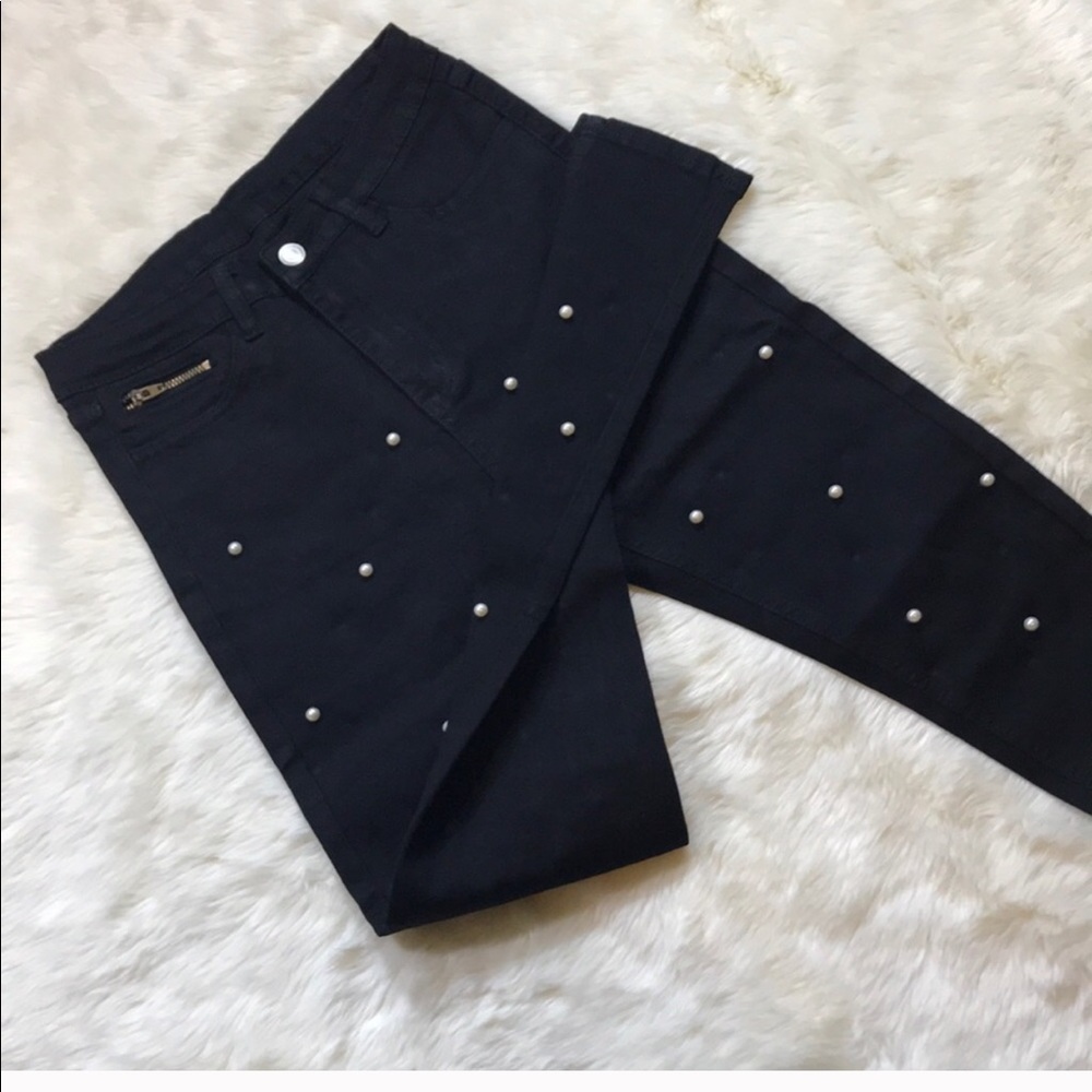 Peal beaded pants